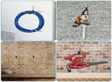 6Pcs Garage Utility Hook Wall Mount Bicycle Hook Stand 50lbs Support Capacity Anti-Slip Coating V1308-DSZKI-962