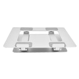 Laptop Stand Collapsible Portable Aluminium Alloy Notebook Support Riser Stand Silver V1294-YM0714-3116210063211