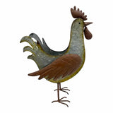 Distress Finish Rooster Planter / Storage Holder 39cm V637-71663RST
