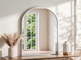 Embellir Arch Wall Mirror, Decorative Silver Mirrors, 86x50cm Bathroom Vanity Mirror, Slim MM-E-WALL-OVAL-SR-5086