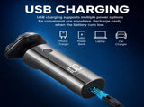 Electric Rotary Shaver for Men - Basic Set, USB Rechargeable Digital Display Beard Shaver with V888-ELOSUNG57012-1