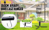 Bird Cage Hanger Stand Parrot Aviary SOLO 160cm V274-PET-B9-170