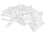 50LED String Lights IP45 16 Colors USB Remote Water Drop Lamp for Outdoor Courtyard Lawn V1294-YM0901-3119210083011