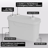 PROTEGE Grey Water Pump, with 3 Inlet, for House, Bathroom, Shower, Sink, Washing Machine V219-PMPMCPPT3B4A