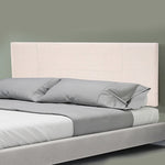 Linen Fabric Queen Bed Headboard Bedhead - Beige V63-800787