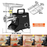 VEVOR Commercial Electric Meat Grinder 2.27Kg/Min Sausage Stuffer Filler Kitchen V952-SYTMDDJRJQSYK9H4MV3