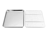 Baking Sheet With Cooling Rack, Half Sheet Pan With Wire Rack Set, Oven Baking Tray and Rack V1189-WXFWAL-20260319-01075