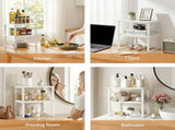 Cefito Kitchen Storage Shelves Rack Cupboard Cabinet Organiser Set of 2 DR-D-2SET-WH