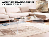 Acrylic Coffee Table Small Clear Acrylic Side Table For Coffee Drink Food Snack in Living Room V985-ACRYLICTABLE