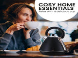 Pronti 1.7L Rose Trim Collection Kettle - Black KTL-017-GST-BK