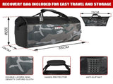 X-BULL Recovery Kit 4X4 Off-Road Kinetic Rope Snatch Strap Winch Damper 4WD13PCS V211-AUEB-XBRK013
