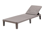 Gardeon Sun Lounge Adjustable Lounger Patio Outdoor Furniture Lightweight Brown FF-LOUNGE-PP-RAT-BR