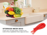 100-Pack Reusable Red Nylon Mesh Bags for Fruits, Vegetables, and Produce Storage V1369-AZ3-W-13287