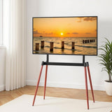 Artiss TV Stand 32-75 inch LED LCD Screen Wooden Floor Easel Height Adjustable TV-MOUN-102-BK-WAL