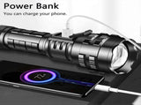 Powerful Pocket Flashlight Super Bright Waterproof Handheld Torch Rechargeable V1263-JX-4298