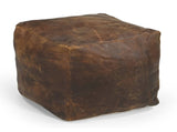 VINTAGE LEATHER OTTOMAN V742-M20697