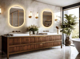 120x60cm LED Bathroom Mirror Oval Anti-Fog Dimmable Wall Mount V178-66710