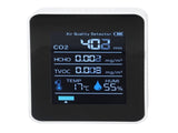 5 in 1 Air Quality Monitor Bluetooth APP Carbon Dioxide Detector USB Charging TVOC Temperature V1294-YM0523-3113220017311