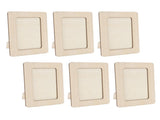 12pcs Wooden Photo Frame 7.5 X 5.5in Decorative DIY Wood Picture Frame Craft Kit for Painting Arts V1294-YM0901-3115240043211