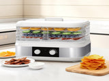 Spector 5 Trays Stainless Steel Food Dehydrator Dryer KT1023-WH-AU