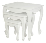 Queen Ann Nest of Table Set of 3 V199-NT300QAWH