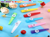 72 Pcs 8 Colors Plastic Kazoos Bulk Kazoo Musical Instruments for Party Favors Music Classroom and V1259-DP01-A-1187