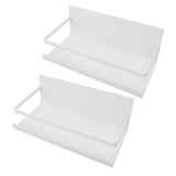 2PCS Fridge Magnet Shelf Iron Space Saving Multipurpose Magnetic Spice Rack Organizer for V1294-YM0901-3112240016311