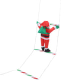 LED Xmas Decorative Ladder Lights with Santa 8 Modes Water Proof for Indoor Outdoor Window Garden V1294-YM0901-3115250089914