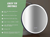 Oval Mirror LED Anti-Fog Illuminated Bathroom Living Room V63-840651