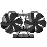 12Blade Fan Heat Self-Powered Wood Stove Top Burner Fireplace Silent Eco Heater V201-FCA0212BL8AU