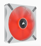 Corsair ML ELITE Series, ML140 LED ELITE WHITE, 140mm Magnetic Levitation Red LED Fan with AirGuide, V1202-V2-CFCO-ML140LEDW-RLED