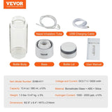 Hydrogen Water Bottle Generator, 380 ml / 13.4 oz Capacity Portable Hydrogen Water Maker, SPE V952-QSPFQSXQQPGSY2CFSV9