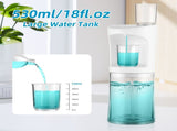 Automatic Mouthwash Dispenser for Bathroom Touchless with 18fl.oz Tank 2pcs Magnetic Cups USB V1294-YM0901-H49278W
