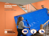 Waterproof Mattress Bag Mattresses Protector Plastic Moving Storage Dust Cover Carry Bed Zipper V1317-BHD110-AUSK