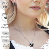 Infinity Love Heart Necklace, Birthstone Necklace for Women, Jewelry for Women with Healing V1164-325794