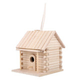 Hanging Wooden Bird Nests House Nesting Box Birdhouse Accessories for Parrots Pets Handicraft V1294-YM0901-3111200119611