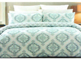 225TC Persia Cotton Rich Easy Care Quilt Cover Set Queen V442-CAP-QUILTCS-PERSIA-TURQUOISE-QS