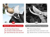 Electric Pruner 2 Battery Cordless Secateur Branch Scissor Cutter Shears V201-W13627145