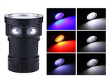 IPX8 18000lm 500M Flashlight Waterproof Lamp Light Underwater Outdoor Camp V1294-YM0901-JY05721