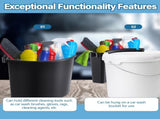 2 Pcs Car Detailing Bucket Organizer 10.2 x 7.8 x 5.5 Inch Car Washing Bucket Caddy Portable V1258-DP02-C-3044
