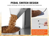 Particle Filling Machine, 10-1000g, Automatic Filler Machine with Foot Pedal, Stainless Steel V952-LDSKLFZJBZD15EGL0V3