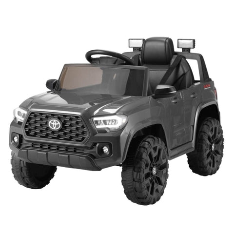 Kids Electric Ride On Car Toyota Tacoma Off Road Jeep Toy Cars Remote 12V Grey RCAR-LS-TOYO-GY