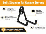 Garage Hooks, 4 Pack Wave Hooks for Hanging Heavy Duty Ladders, Bikes, Tools Ideal for Garage, V1107-118-49789