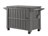 Gardeon Outdoor Storage Cabinet Box 80L Ice Bucket Cooler Rolling Serving Cart Kitchen Trolley Brown ODF-COOLER-PP-BR