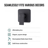 Shower Bath Mixer Tap Bathroom WATERMARK Approved - Electroplated Matte Black V63-827891