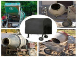 210D Cement Mixer Protective Cover, Outdoor Equipment Rain Shield, Heavy Duty Oxford Waterproof UV V1107-119-87150-BLK-210D