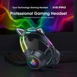 Gaming Headset with Detachable Cat Ear Microphone V1142-TM601099531896344