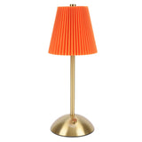 Small Pleated Table Lamp Iron Fabric Soft Lighting Bedside Nightstand Desk Lamp for Bedroom Living V1294-YM0901-3119250067812