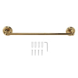 Copper Towel Bar European Style Bathroom Single Bar Towel Rack Bathroom Hanging Rack Titanium V1294-YM0706-3112230064013