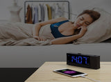 Digital Projection Alarm Clocks for Bedrooms - Large LED Display, 180&deg Rotatable Projector, 5-Level V1370-AZ4-06023